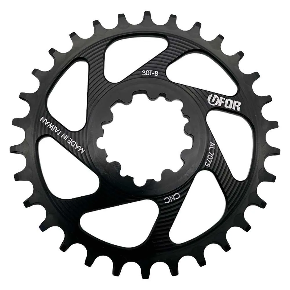 Ufor Round Direct Mount 12s Boost Kedjehjul, Black, 32t