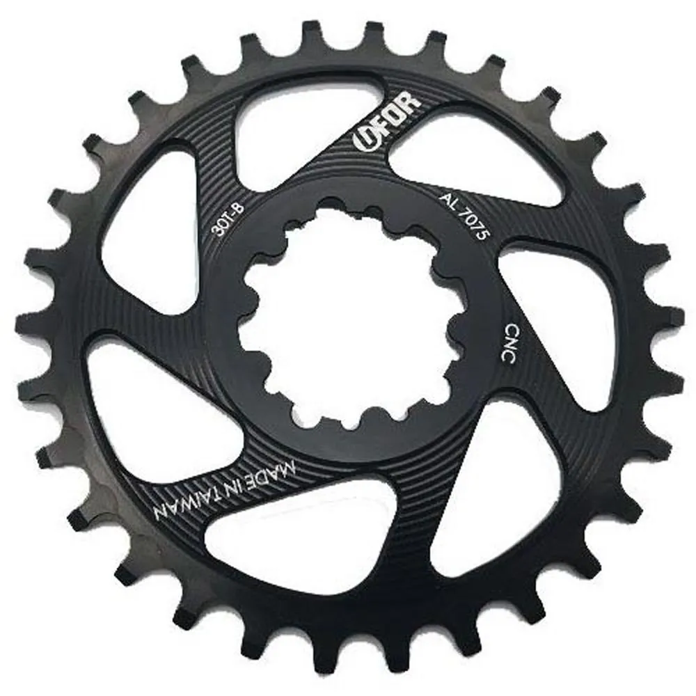 Ufor Round Direct Mount Kedjehjul, Black, 32t