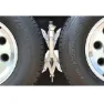Ultra-fab Super Grip Hjulstabilisator 2 Enheter, Grey, One Size