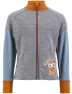 Ulvang Kids' Piny Jacket, Grey Melange/Smoke Blue/Mango, 104