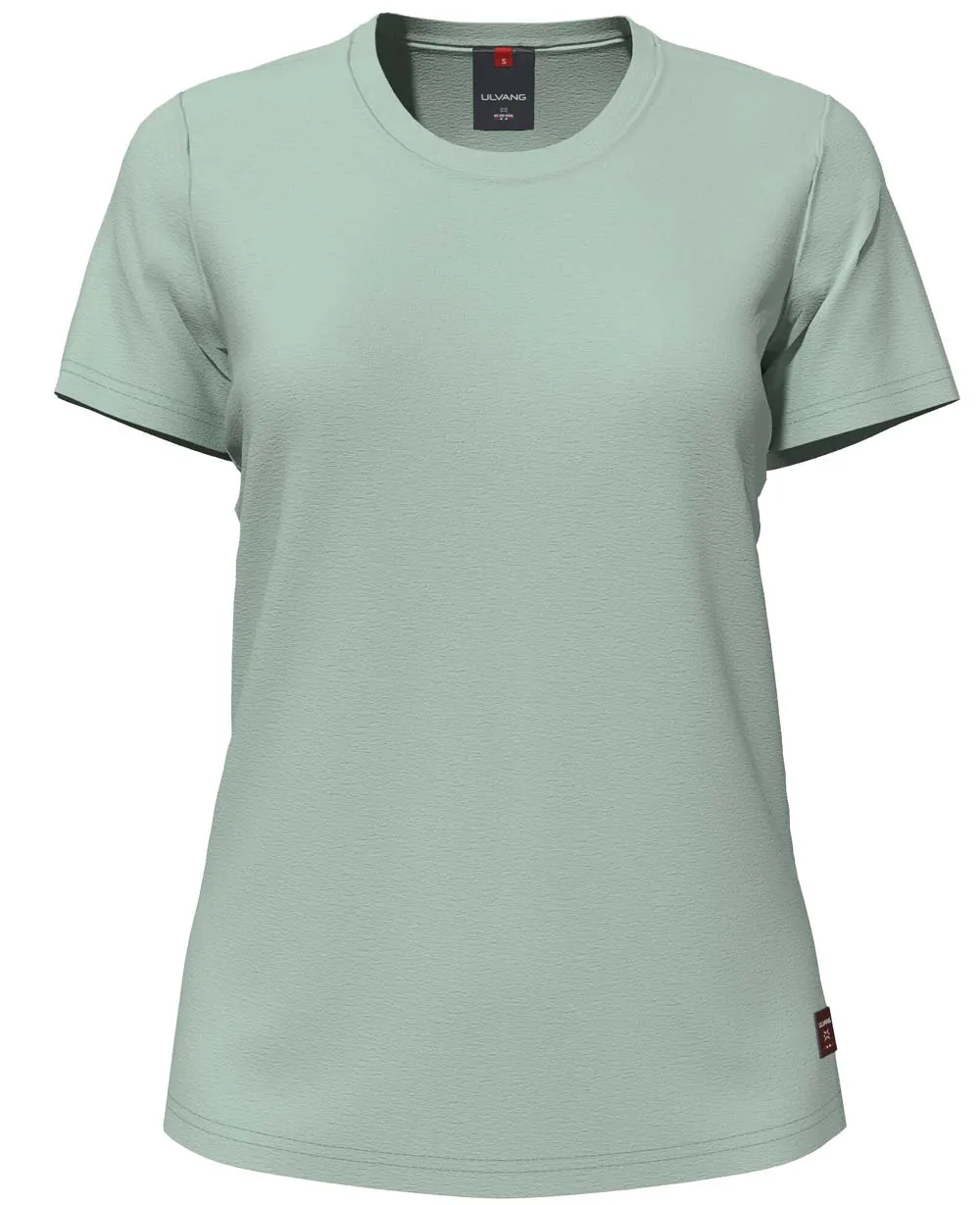Ulvang Women's Eio Solid Tee, Silt green