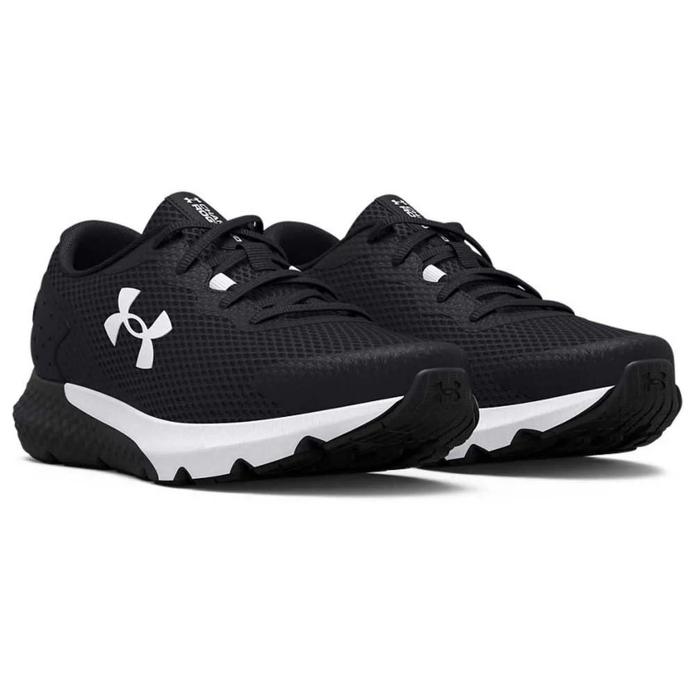 Under Armour Bgs Charged Rogue 3 Löparskor male, Black / black / white Under Armour Bgs Charged Rogue 3 Löparskor male, Black / black / white
