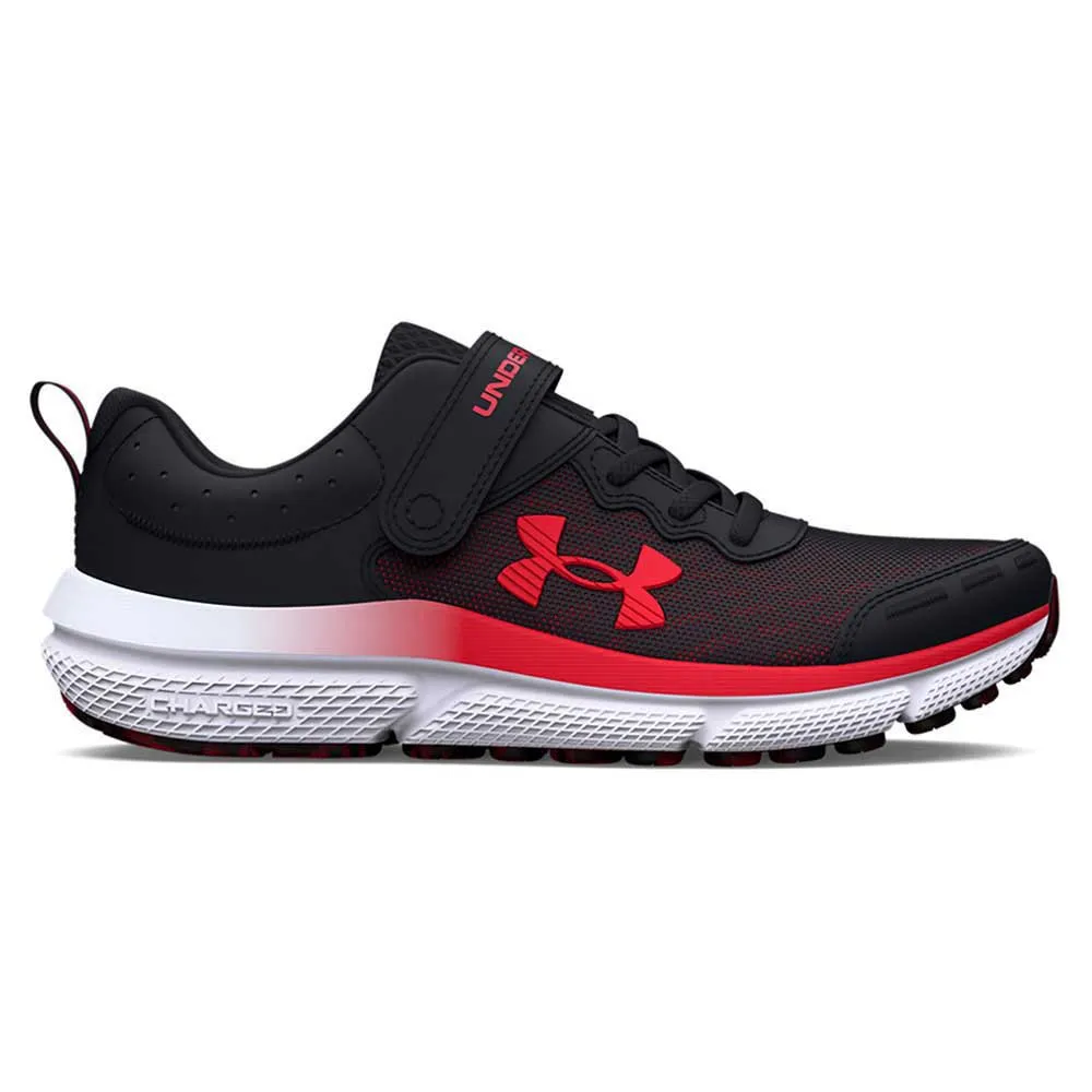 Under Armour Bps Assert 10 Ac Löparskor male, Black 001 / deep red 600 / red 600