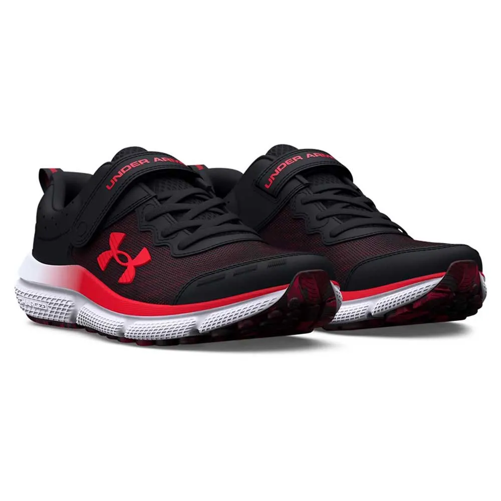 Under Armour Bps Assert 10 Ac Löparskor male, Black 001 / deep red 600 / red 600
