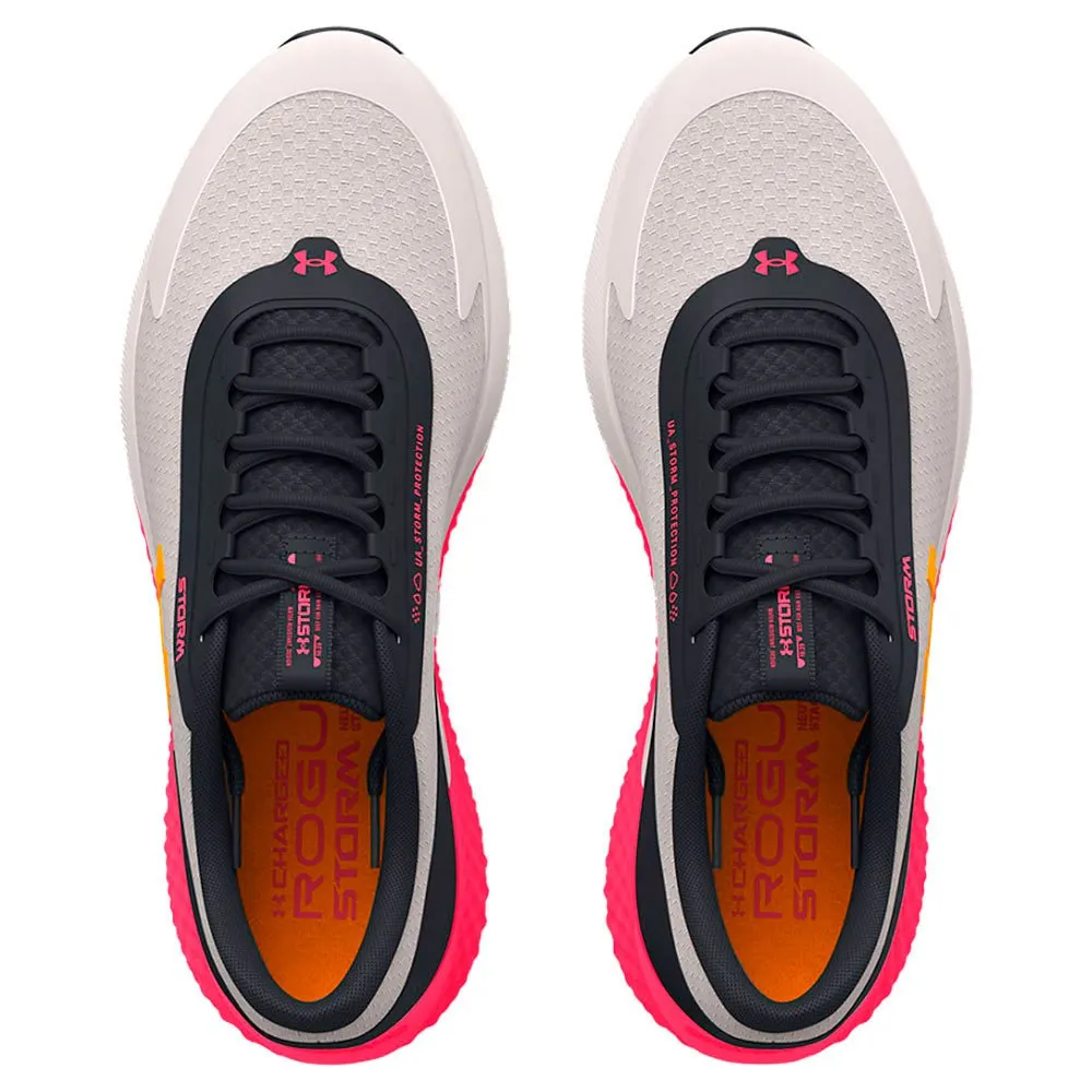 Under Armour Charged Rogue 3 Storm Löparskor female, White clay / black 001 / formula orange 801 Under Armour Charged Rogue 3 Storm Löparskor female, White clay / black 001 / formula orange 801