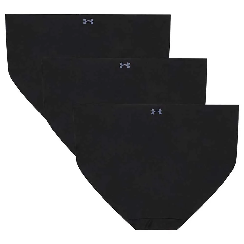 Under Armour Essential Stretch No Show Hip Trosor 3 Enheter, 001-black