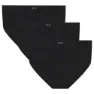 Under Armour Essential Stretch No Show Hip Trosor 3 Enheter, 001-black