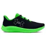 Under Armour Gs Charged Pursuit 3 Big Logo Löparskor male, Black / morph green / mod gray
