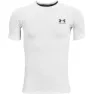 Under Armour Heatgear T-shirt male, White / black