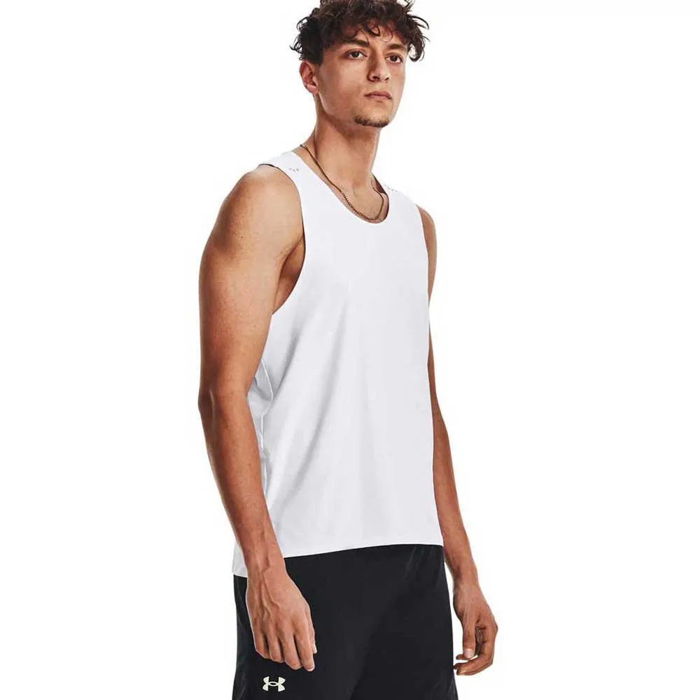 Under Armour Iso-chill Laser ärmlös T-shirt male, White / white / reflective Under Armour Iso-chill Laser ärmlös T-shirt male, White / white / reflective