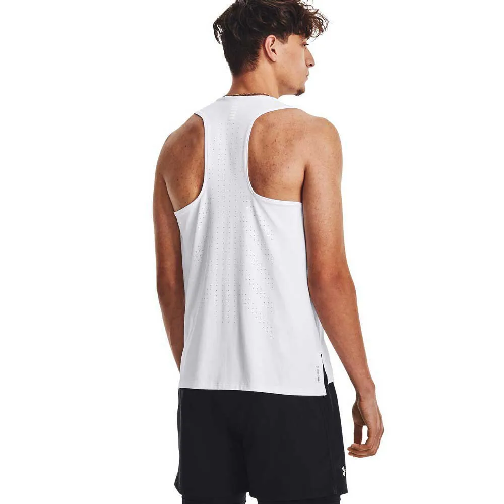 Under Armour Iso-chill Laser ärmlös T-shirt male, White / white / reflective Under Armour Iso-chill Laser ärmlös T-shirt male, White / white / reflective