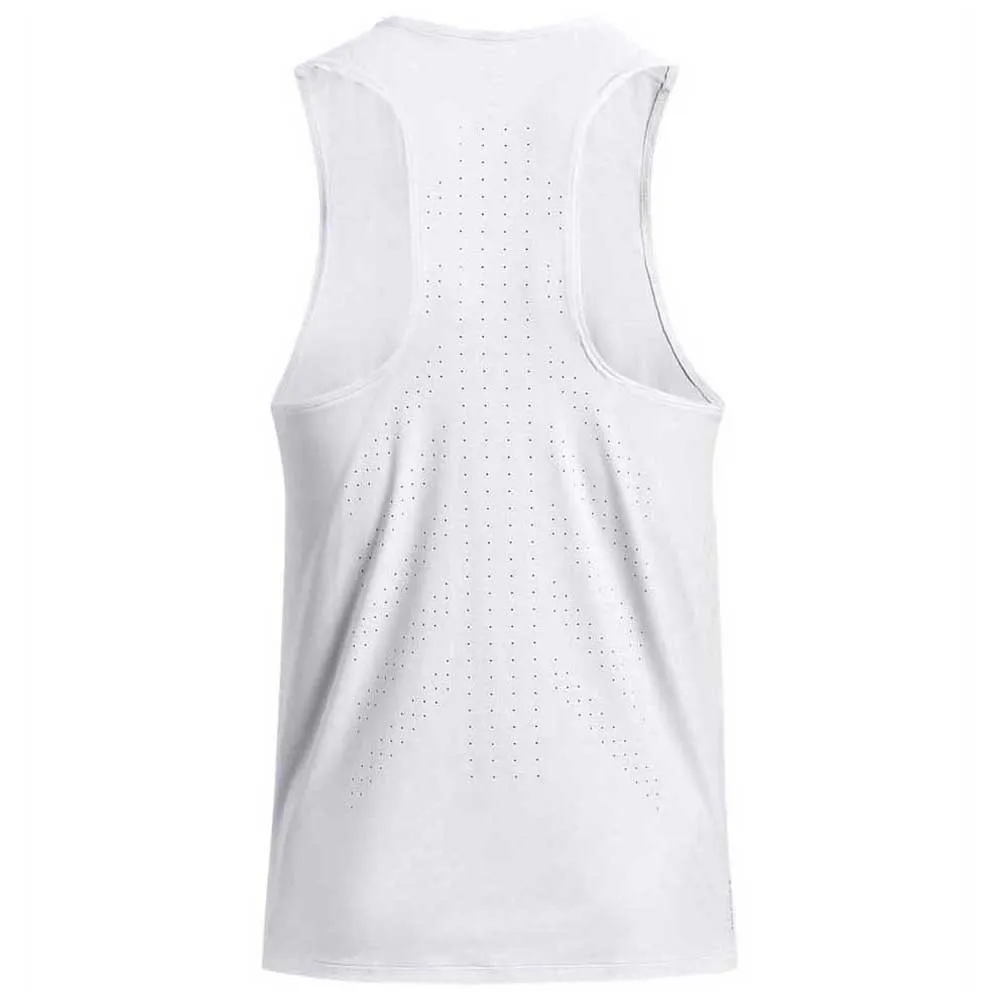 Under Armour Iso-chill Laser ärmlös T-shirt male, White / white / reflective Under Armour Iso-chill Laser ärmlös T-shirt male, White / white / reflective