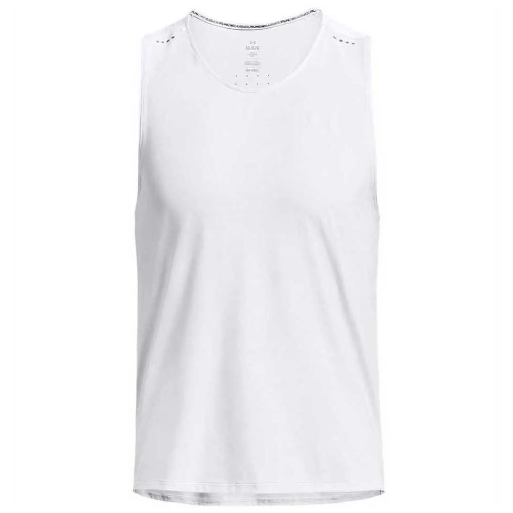 Under Armour Iso-chill Laser ärmlös T-shirt male, White / white / reflective Under Armour Iso-chill Laser ärmlös T-shirt male, White / white / reflective