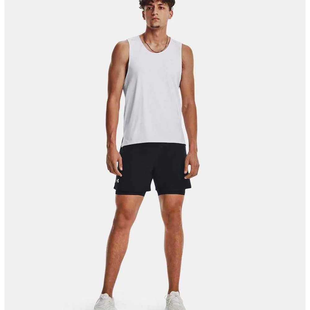 Under Armour Iso-chill Laser ärmlös T-shirt male, White / white / reflective Under Armour Iso-chill Laser ärmlös T-shirt male, White / white / reflective