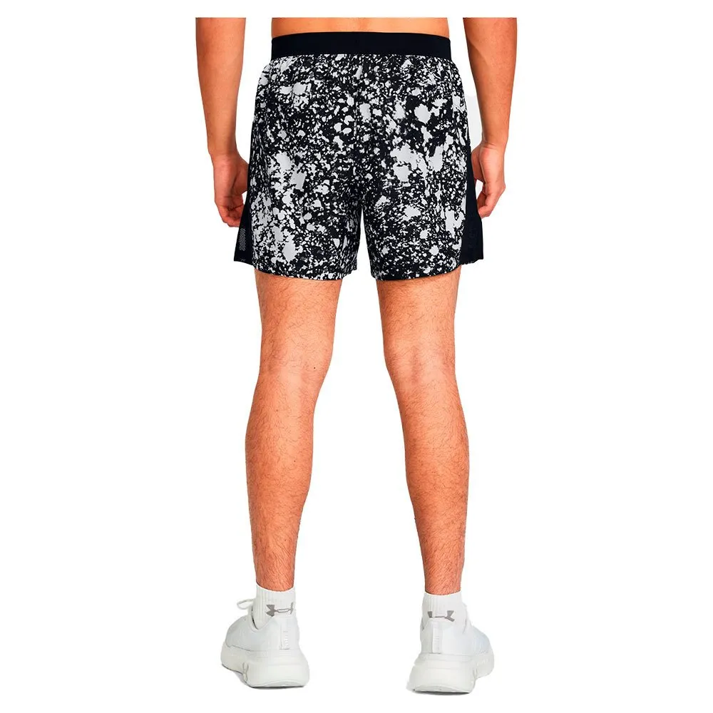 Under Armour Launch 5in Specks Shorts male, Black / black / reflective