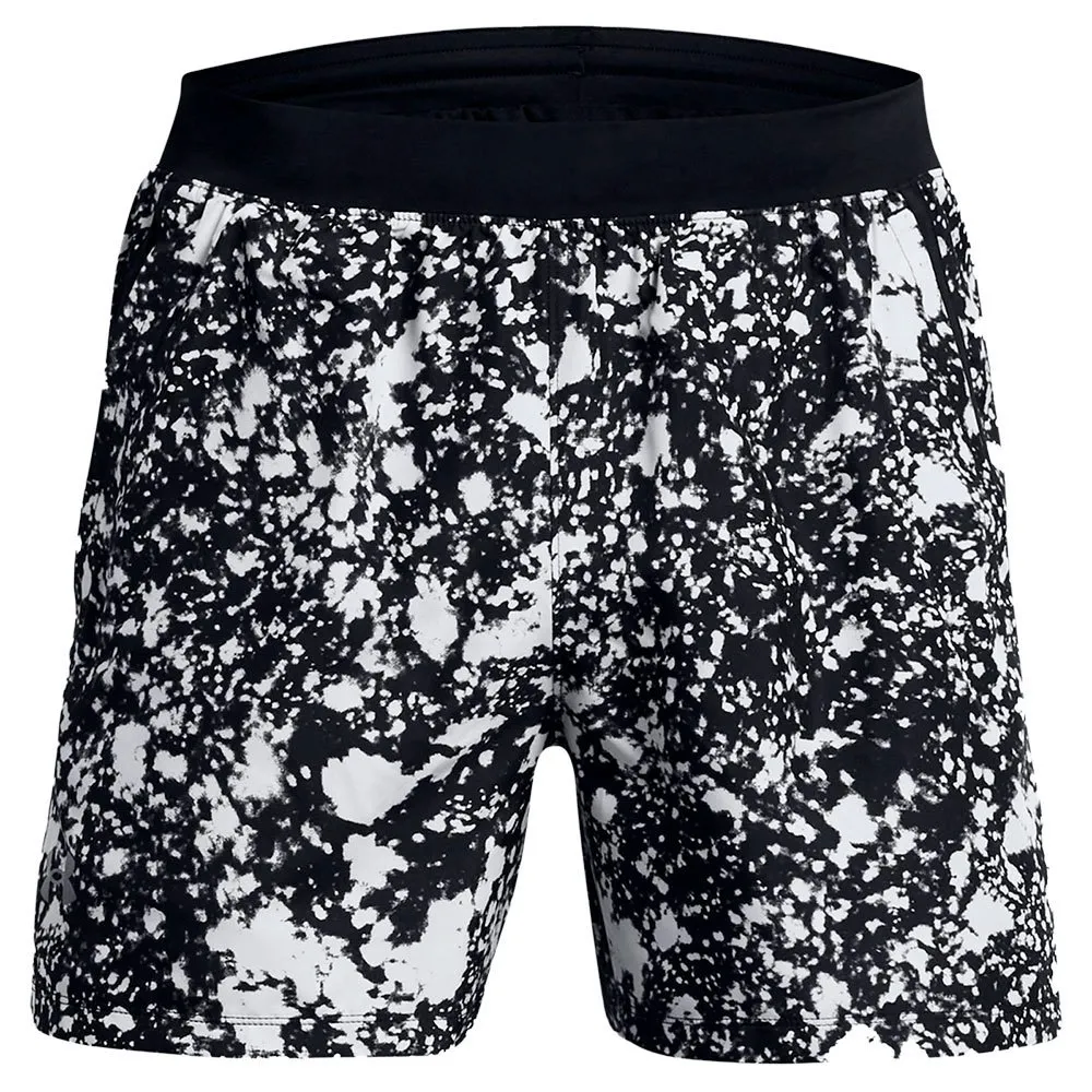 Under Armour Launch 5in Specks Shorts male, Black / black / reflective