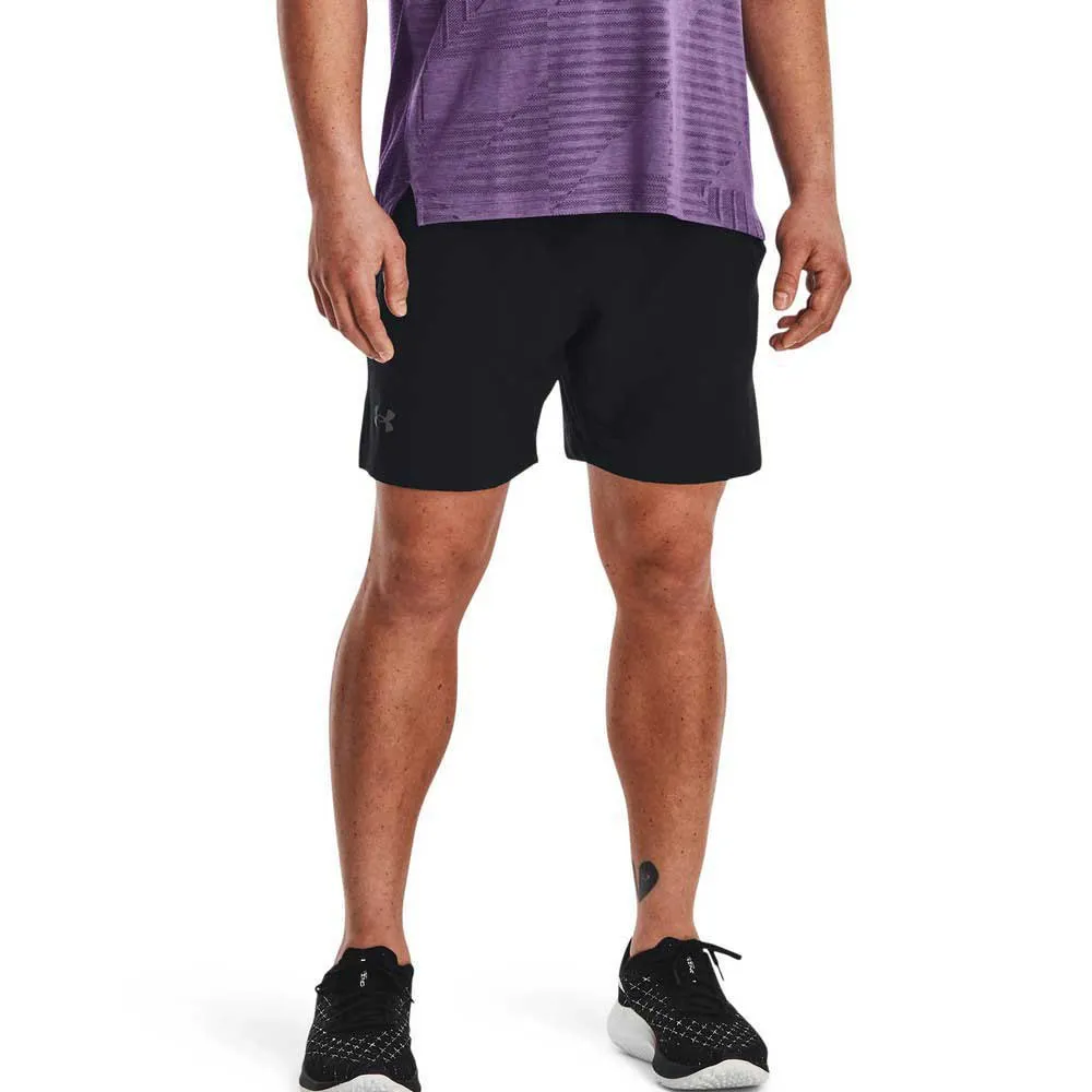 Under Armour Launch Elite 2-in-1 7´´ Shorts male, Black / black / reflective Under Armour Launch Elite 2-in-1 7´´ Shorts male, Black / black / reflective