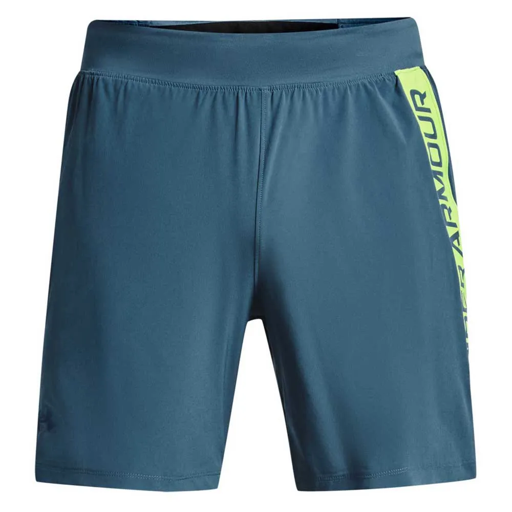 Under Armour Launch Elite 7´´ Shorts male, Static blue / lime surge / reflective