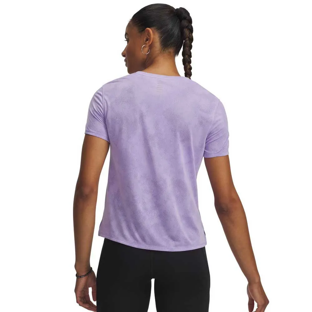 Under Armour Launch Jacquard T-shirt Med Korta ärmar female Under Armour Launch Jacquard T-shirt Med Korta ärmar female