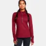 Under Armour Launch Pro Half Zip Halv Dragkedja Långärmad T-shirt female, Cardinal / reflective