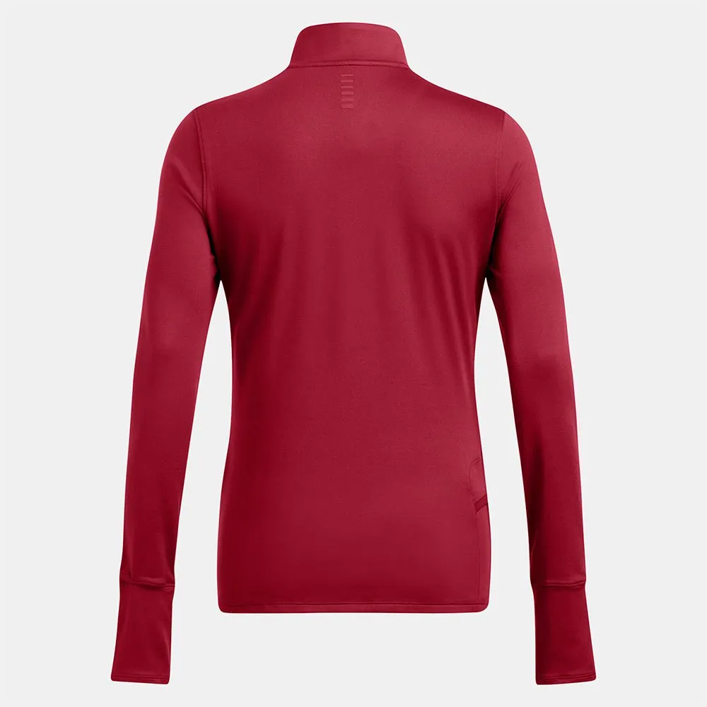 Under Armour Launch Pro Half Zip Halv Dragkedja Långärmad T-shirt female, Cardinal / reflective Under Armour Launch Pro Half Zip Halv Dragkedja Långärmad T-shirt female, Cardinal / reflective