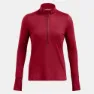 Under Armour Launch Pro Half Zip Halv Dragkedja Långärmad T-shirt female, Cardinal / reflective