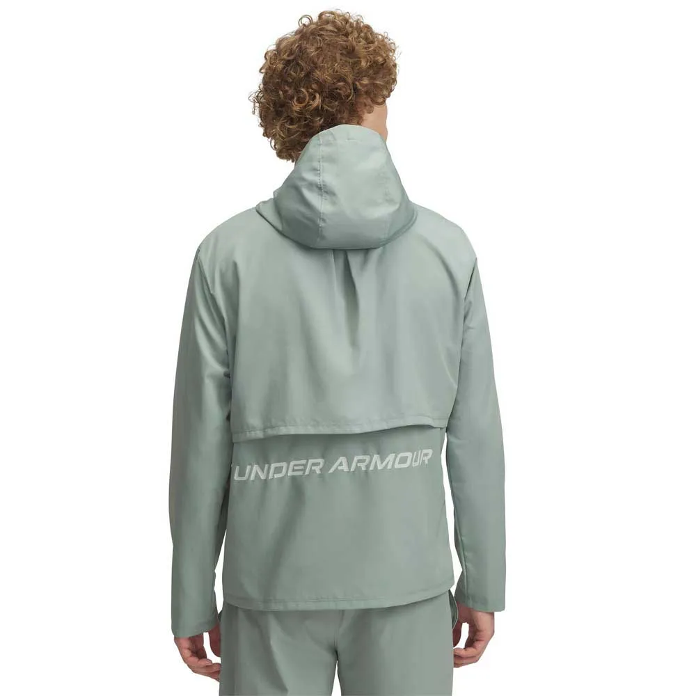 Under Armour Launch Vindjacka Refurbished male, Silica green / hydro green / reflective Under Armour Launch Vindjacka Refurbished male, Silica green / hydro green / reflective