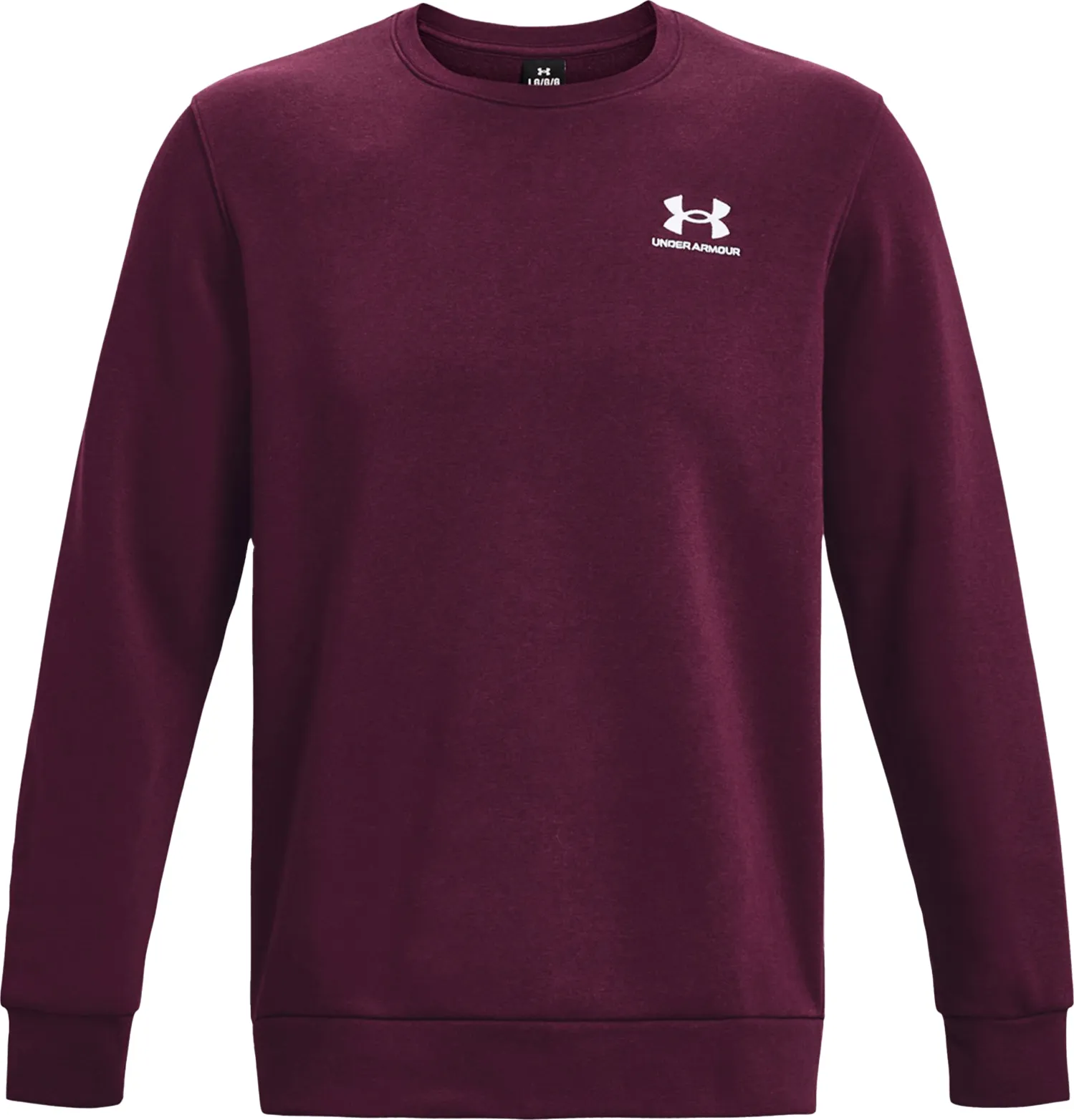 Under Armour Men's UA Essential Fleece Crew, Purple Stone