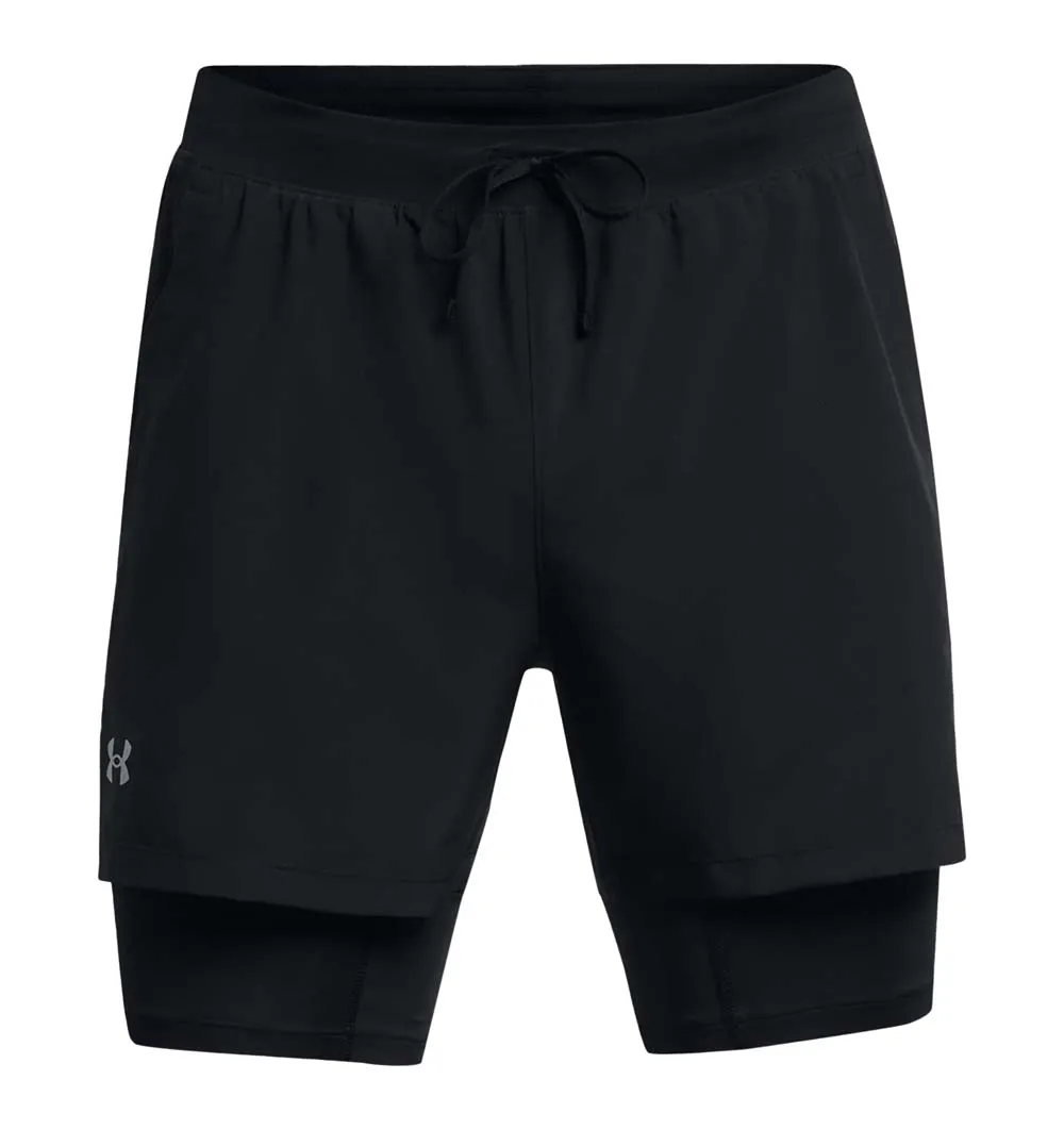 Under Armour Men's UA Launch 2-In-1 Short, Black