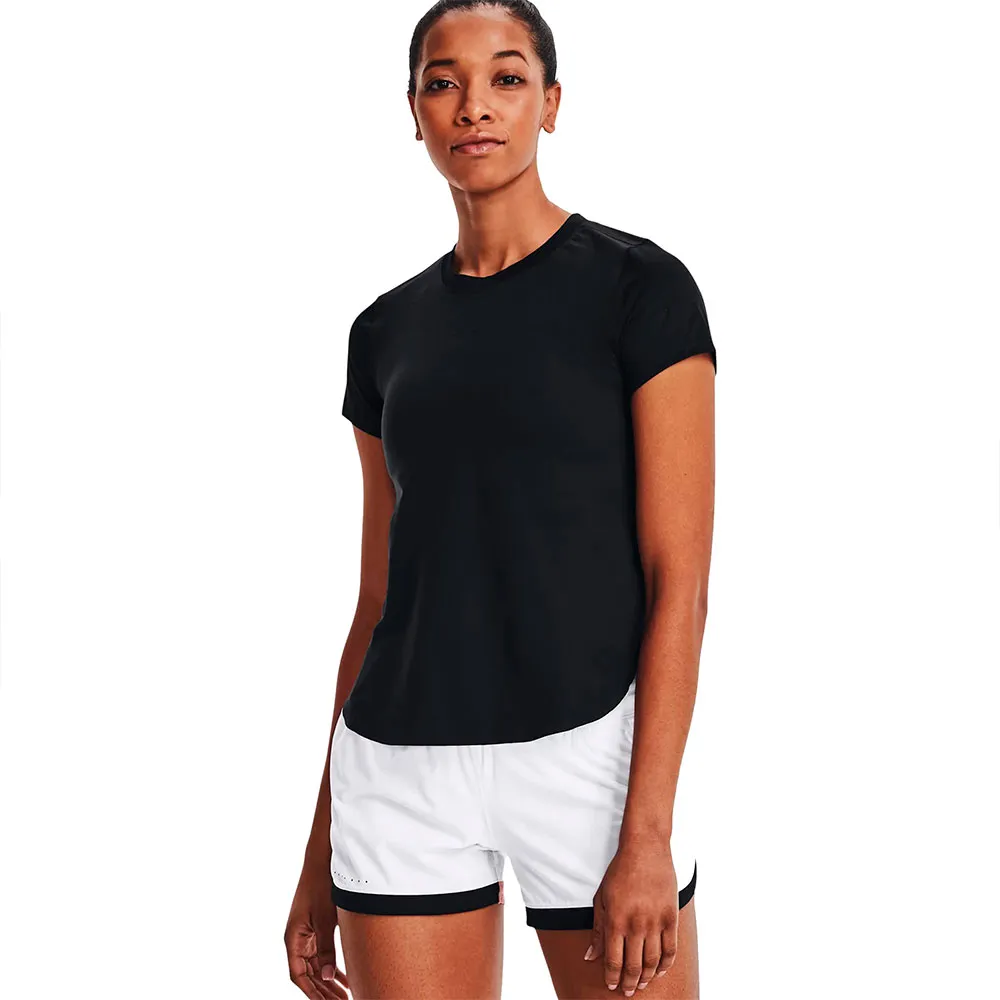 Under Armour Paceher T-shirt Med Korta ärmar female, 001-black Under Armour Paceher T-shirt Med Korta ärmar female, 001-black