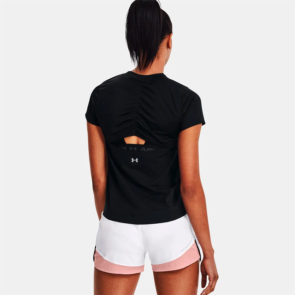 Under Armour Paceher T-shirt Med Korta ärmar female, 001-black Under Armour Paceher T-shirt Med Korta ärmar female, 001-black