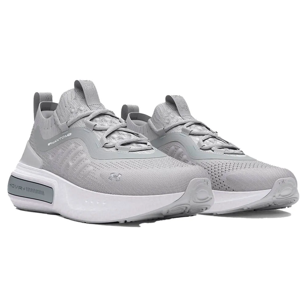 Under Armour Phantom 4 Reflect Löparskor male, Halo gray 014 / white 100 / metallic silver 099