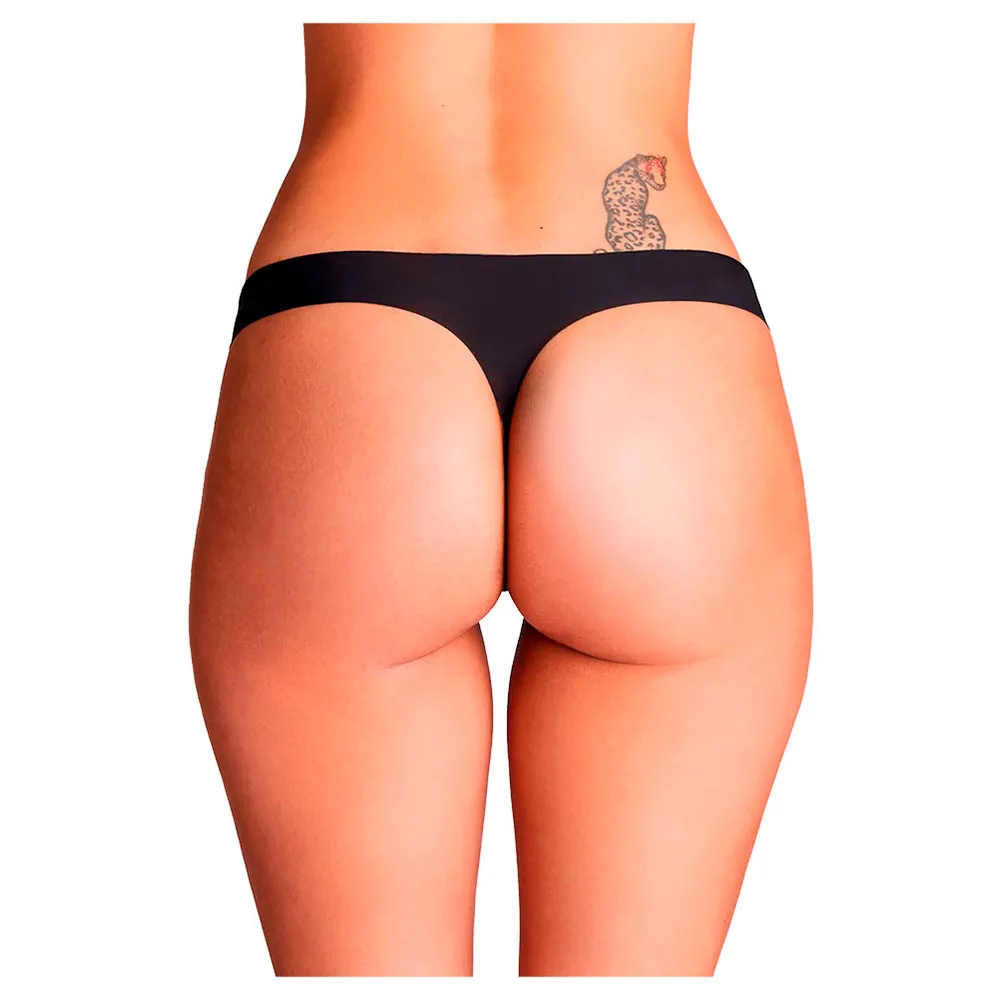 Under Armour Pure Stretch No Show Tanga 3 Enheter, 001-black
