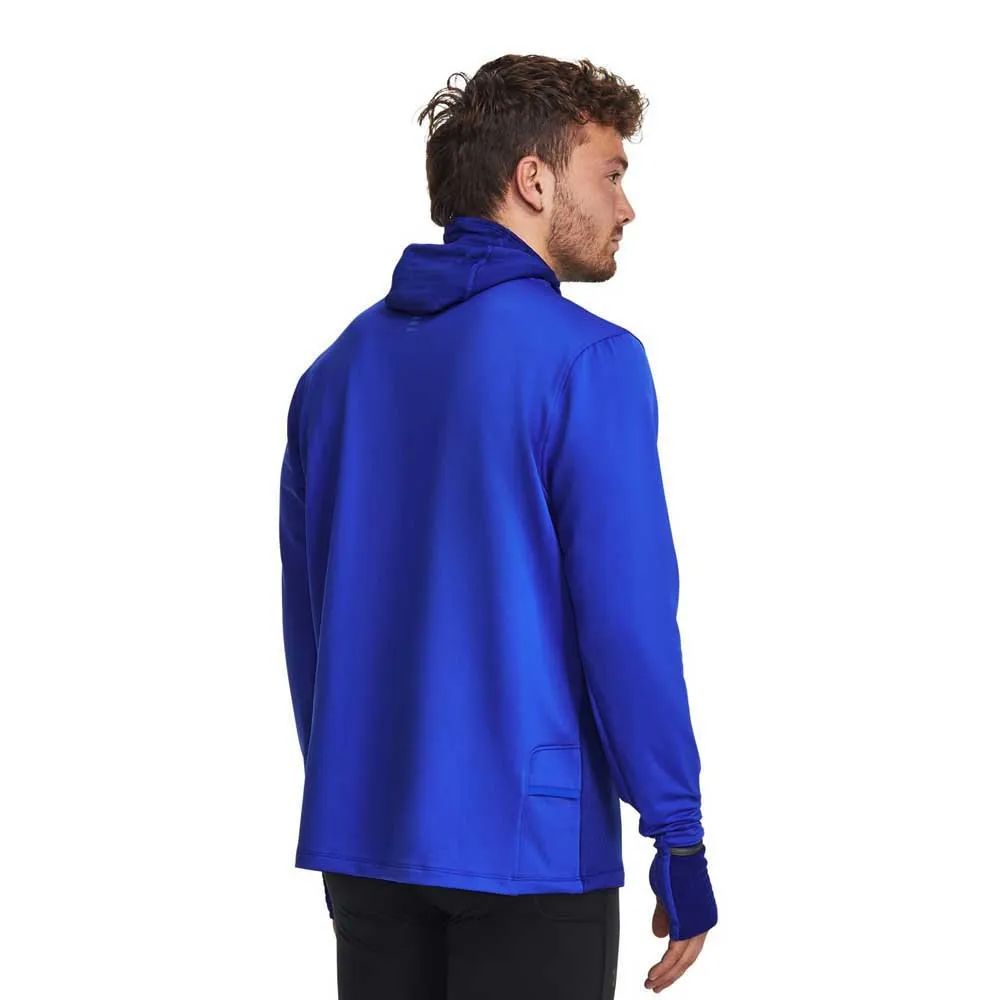 Under Armour Qualifier Cold Tröja Med Huva male, Team royal 400 / reflective 960