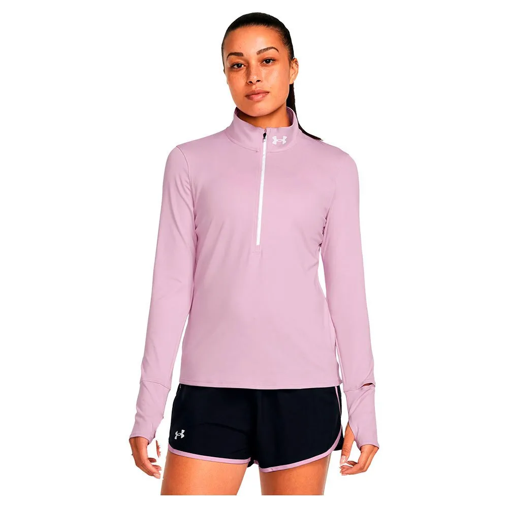 Under Armour Qualifier Run Fleece Med Halv Dragkedja female