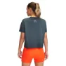 Under Armour Run 96 Graphic T-shirt Med Korta ärmar female, Black / white quartz / fire