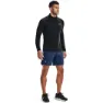 Under Armour Seamless Halv Dragkedja Långärmad T-shirt male, Black