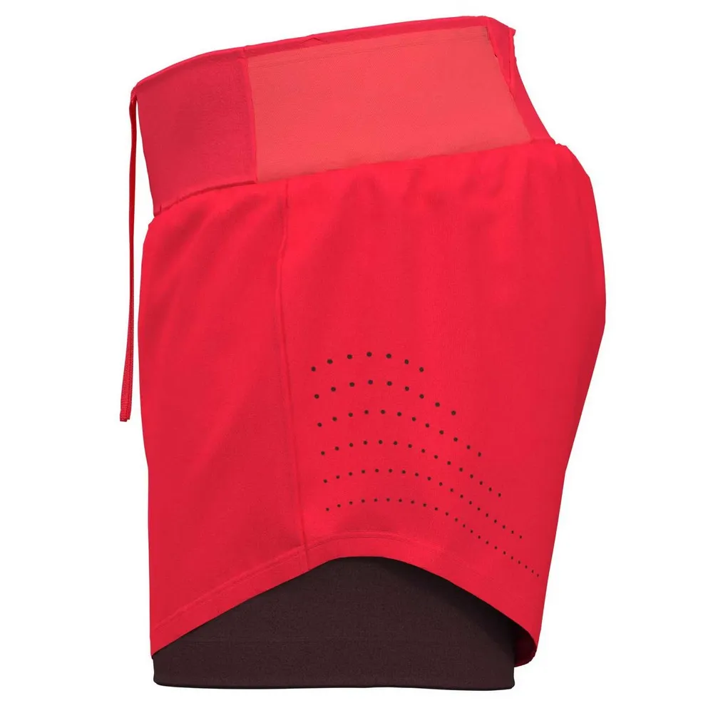 Under Armour Speedpocket 2in1 Shorts female, Red Under Armour Speedpocket 2in1 Shorts female, Red