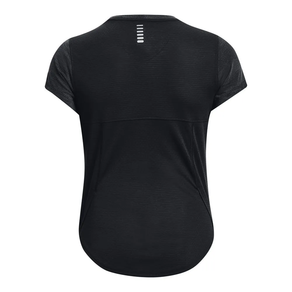 Under Armour Streaker Speed Camo T-shirt Med Korta ärmar female, Black 001 / reflective 960