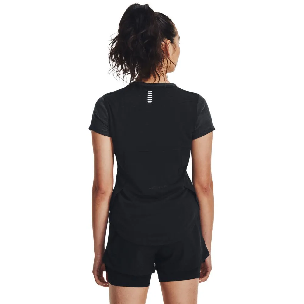 Under Armour Streaker Speed Camo T-shirt Med Korta ärmar female, Black 001 / reflective 960
