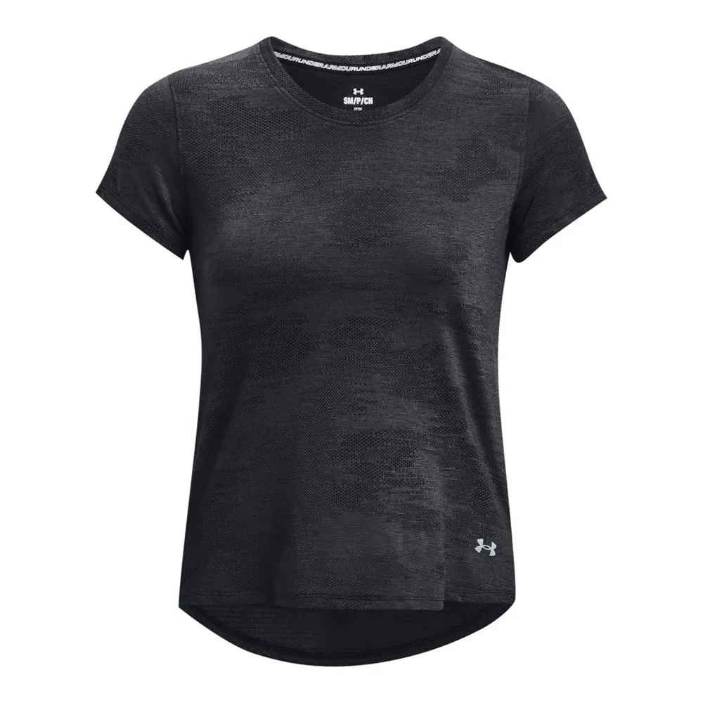 Under Armour Streaker Speed Camo T-shirt Med Korta ärmar female, Black 001 / reflective 960