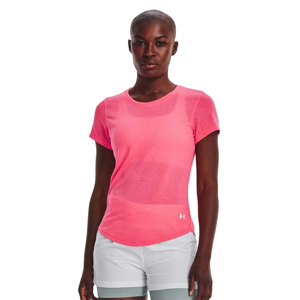 Under Armour Streaker T-shirt Med Korta ärmar female, Pink shock / pink shock / reflective