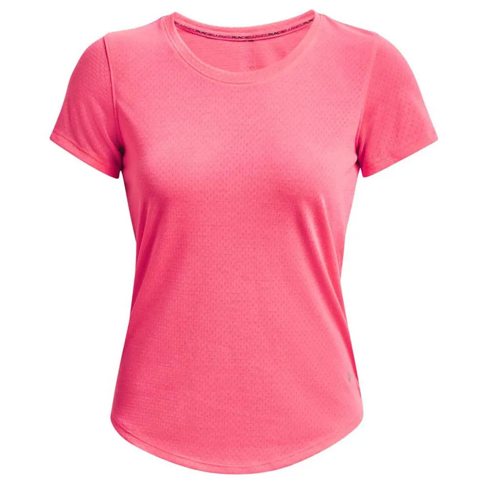 Under Armour Streaker T-shirt Med Korta ärmar female, Pink shock / pink shock / reflective