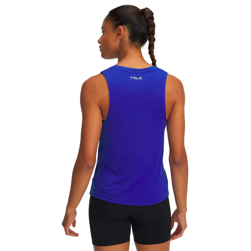 Under Armour Trail Run ärmlös T-shirt female, Royal / reflective