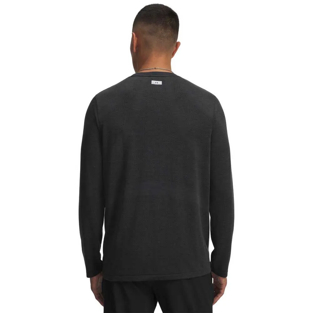 Under Armour Trail Run Wool T-shirt Med Lång ärm male, Black / reflective Under Armour Trail Run Wool T-shirt Med Lång ärm male, Black / reflective