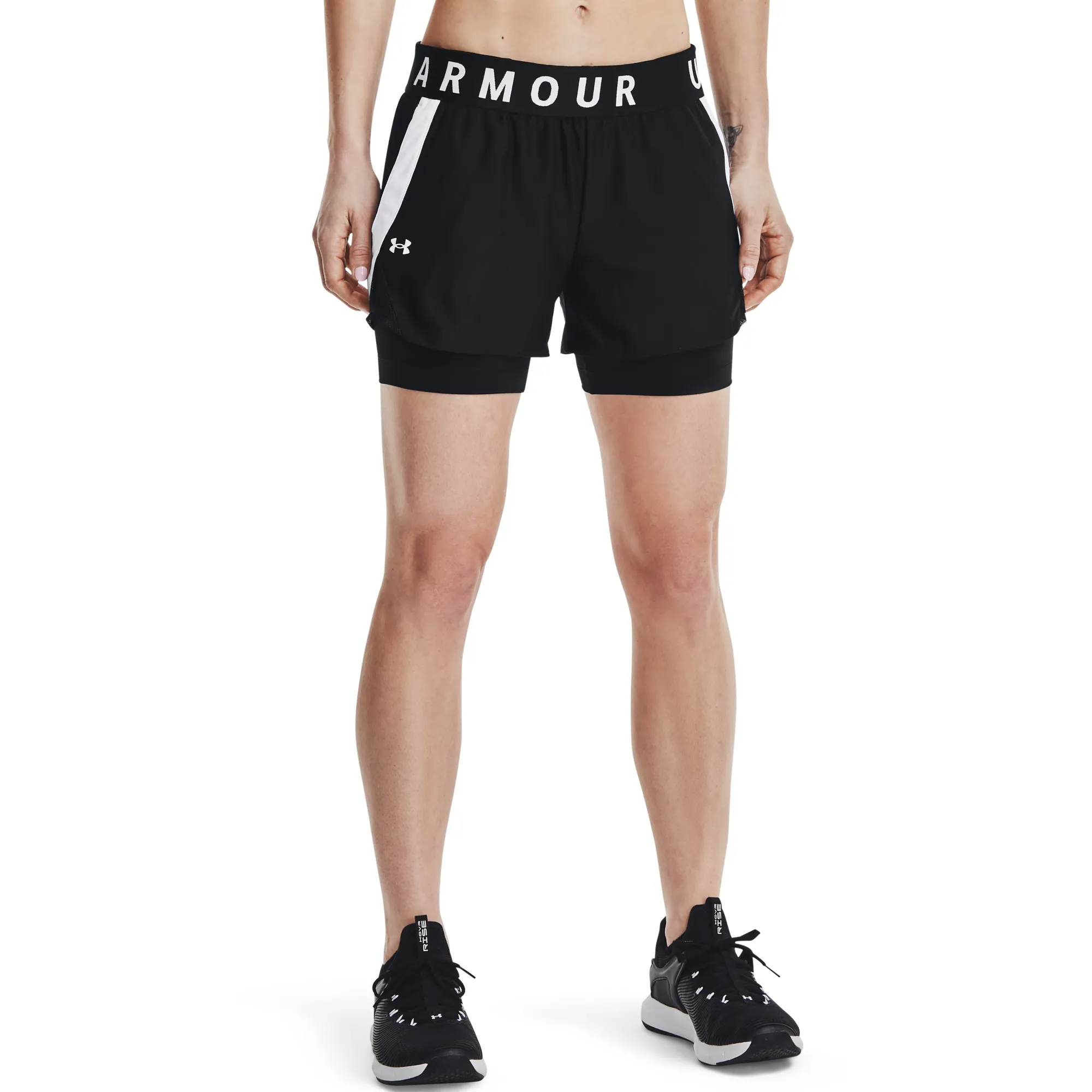 Under Armour Women's Play Up 2-in-1 Shorts, Black Under Armour Women's Play Up 2-in-1 Shorts, Black