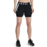 Under Armour Women's Play Up 2-in-1 Shorts, Black