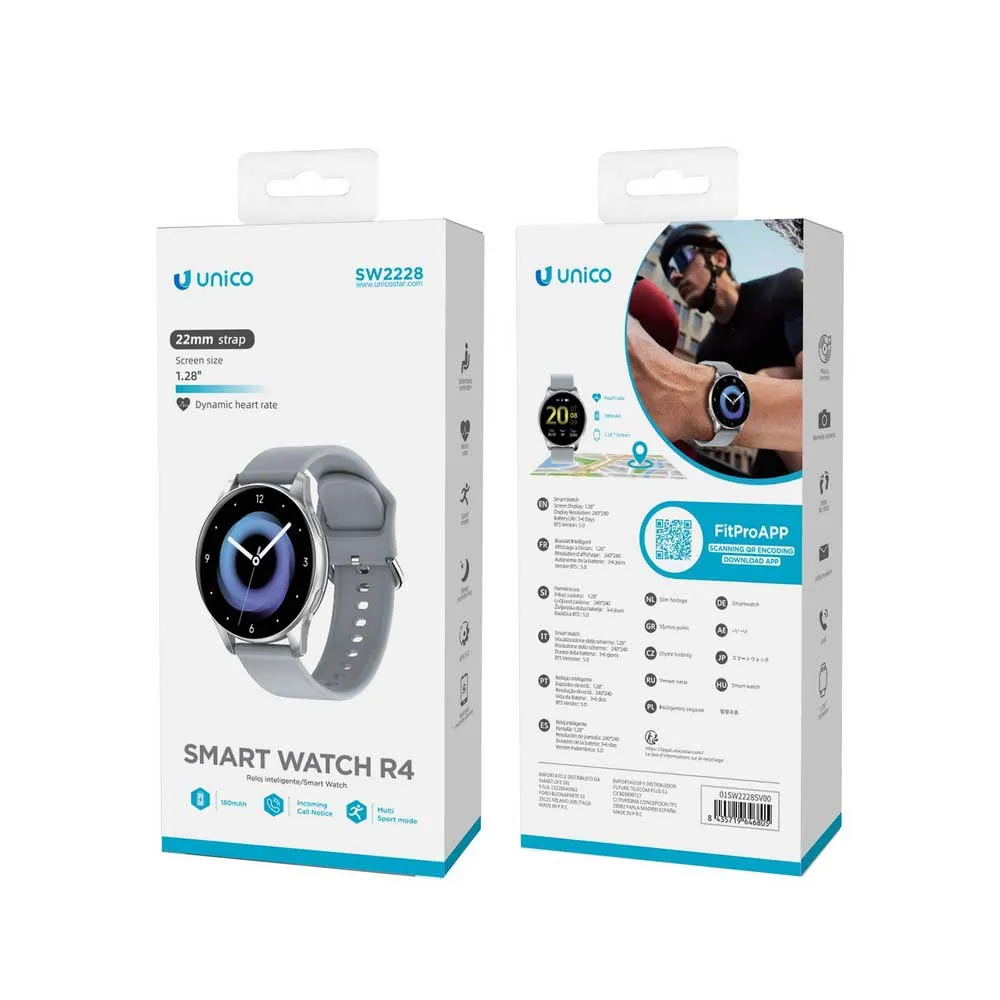 Unico Fitpro R4 Ce 1.28´´ Smartklocka