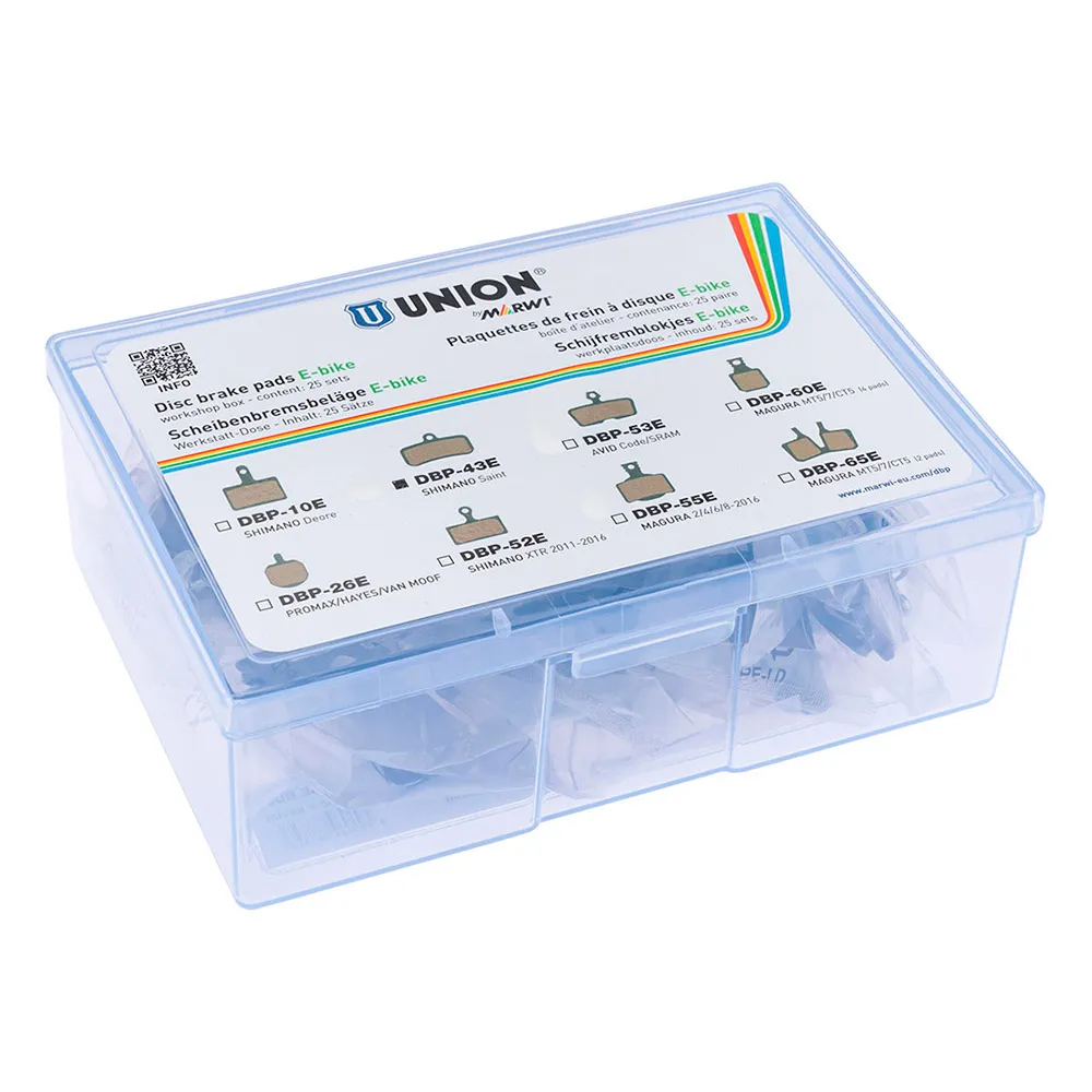Union Dbp-43e Shimano Saint E-bike Organiska Skivbromsbelägg 25 Enheter, Multicolor, One Size Union Dbp-43e Shimano Saint E-bike Organiska Skivbromsbelägg 25 Enheter, Multicolor, One Size