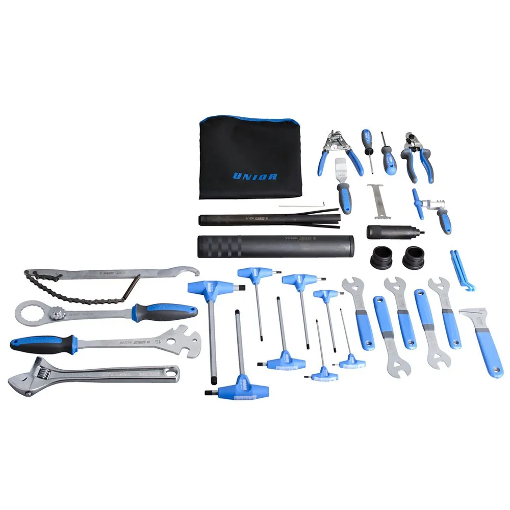 Unior Bike Tools Set Of Bike Tools 37 Verktygssats, Blue / silver, One Size Unior Bike Tools Set Of Bike Tools 37 Verktygssats, Blue / silver, One Size